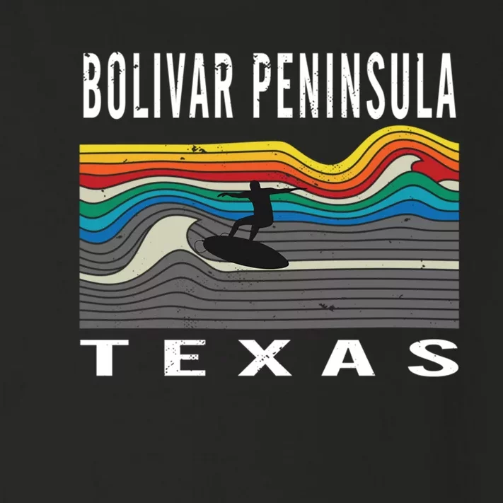 Bolivar Peninsula Texas Surfing Souvenir Toddler Long Sleeve Shirt