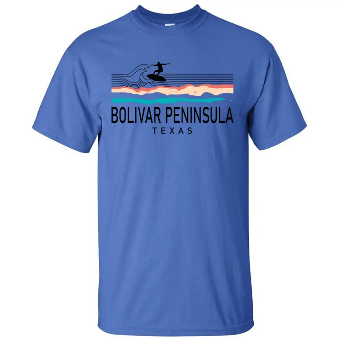 Bolivar Peninsula Texas Surfing Cool Gift Tall T-Shirt