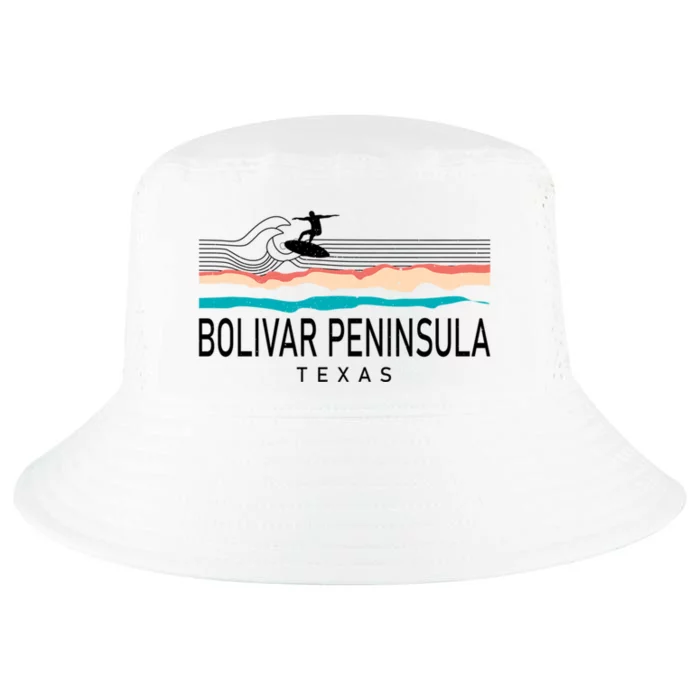 Bolivar Peninsula Texas Surfing Cool Gift Cool Comfort Performance Bucket Hat