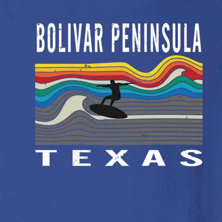 Bolivar Peninsula Texas Surfing Souvenir Gift Toddler Long Sleeve Shirt