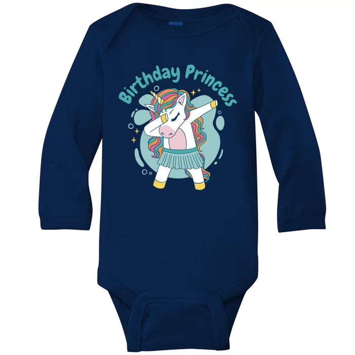 Birthday Princess Unicorn Cute Gift Baby Long Sleeve Bodysuit