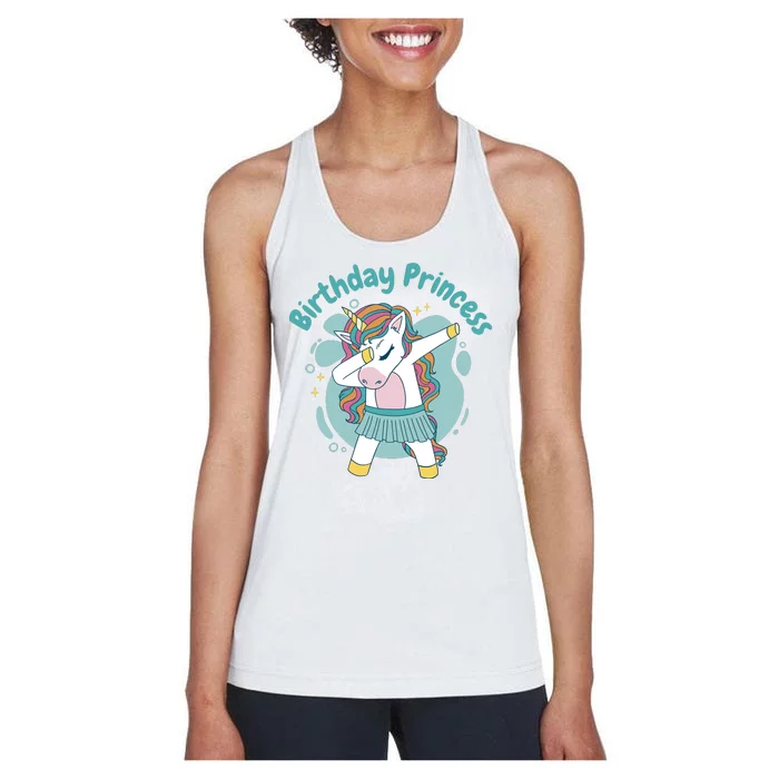 Birthday Princess Unicorn Cute Gift Women's Racerback Tank