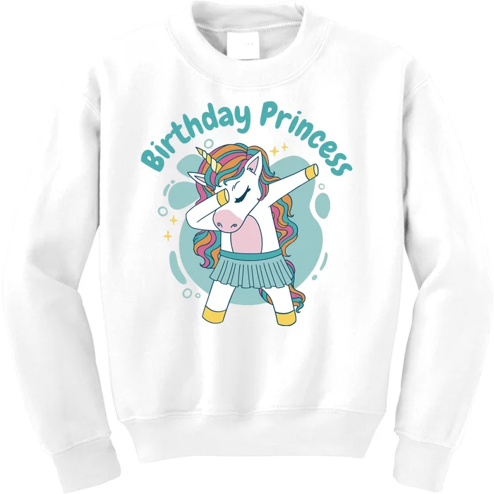 Birthday Princess Unicorn Cute Gift Kids Sweatshirt