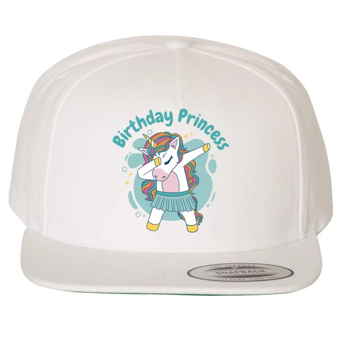 Birthday Princess Unicorn Cute Gift Wool Snapback Cap