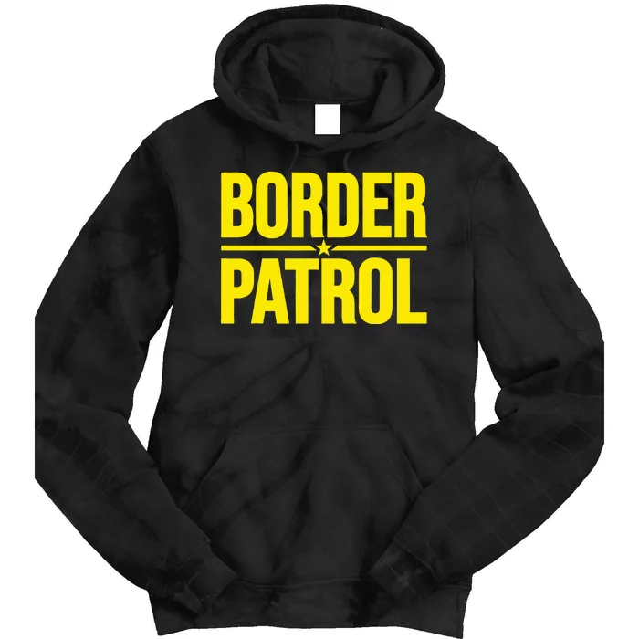 Border Patrol Uniform Halloween Costume Tie Dye Hoodie