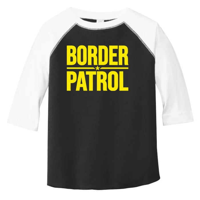 Border Patrol Uniform Halloween Costume Toddler Fine Jersey T-Shirt