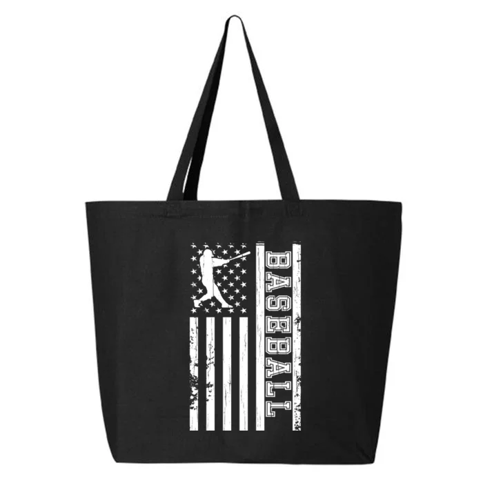 Baseball Pitcher USA Flag 25L Jumbo Tote