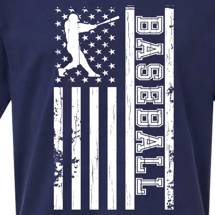 Baseball Pitcher USA Flag Sueded Cloud Jersey T-Shirt