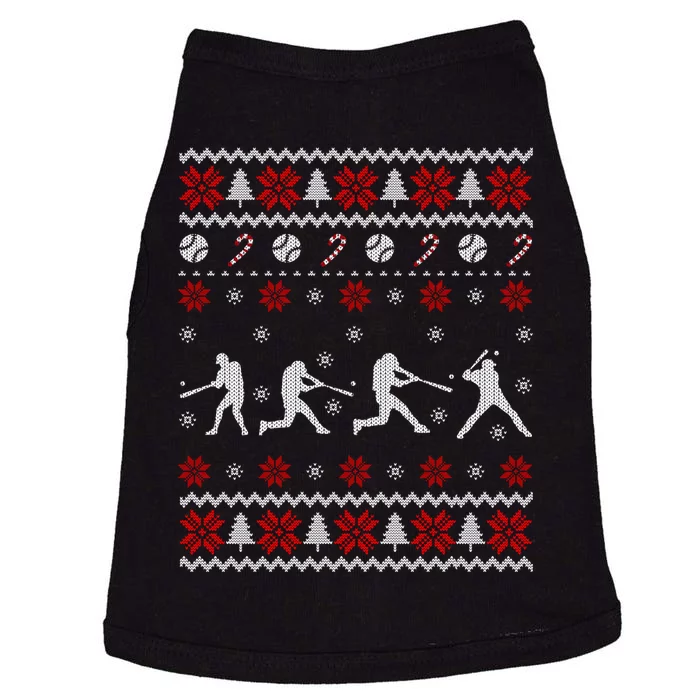 Baseball Players Ugly Christmas Sweater Xmas Gift Doggie Tank