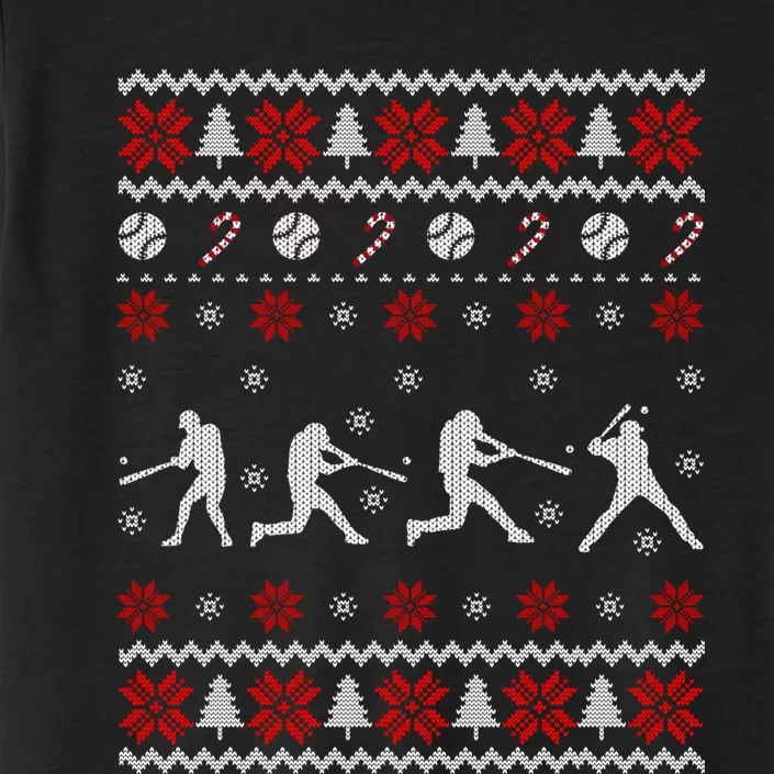 Baseball Players Ugly Christmas Sweater Xmas Gift ChromaSoft Performance T-Shirt