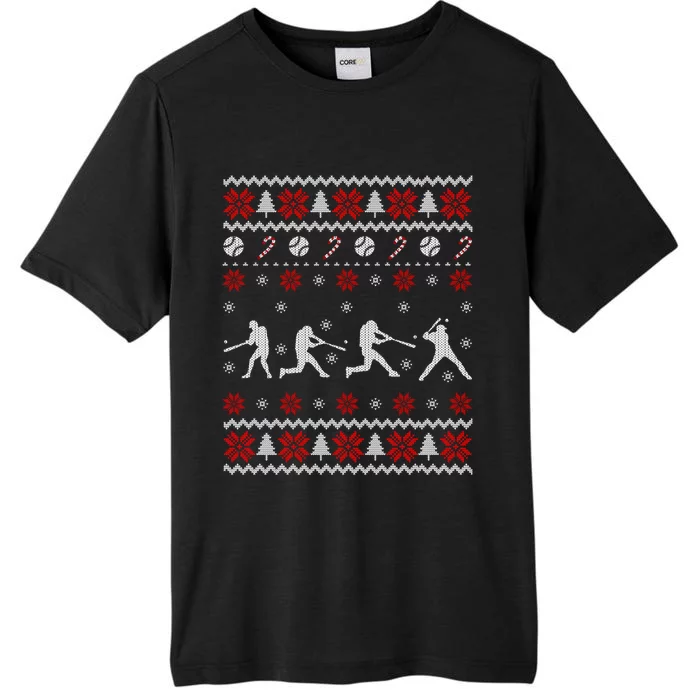 Baseball Players Ugly Christmas Sweater Xmas Gift ChromaSoft Performance T-Shirt