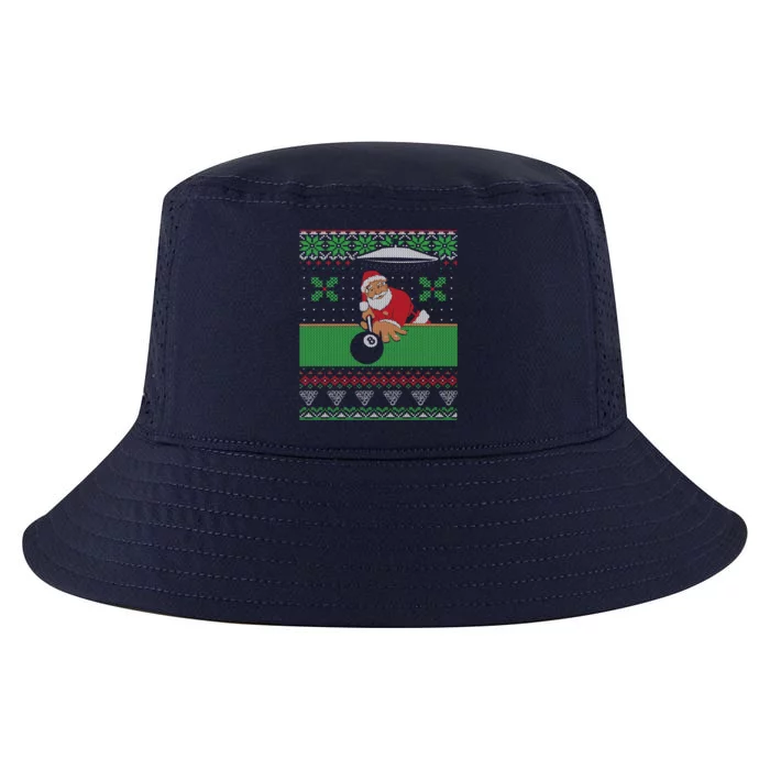 Billiards Pool Ugly Christmas Sweater Style Gift Cool Comfort Performance Bucket Hat