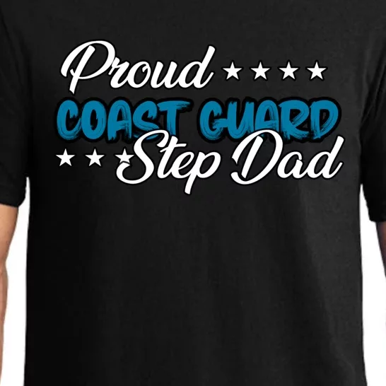 Bold Proud Uscg Coast Guard Step Dad Funny Gift Pajama Set