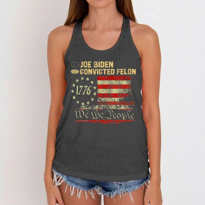 Ballot Paper Voting For Trump Women's Knotted Racerback Tank