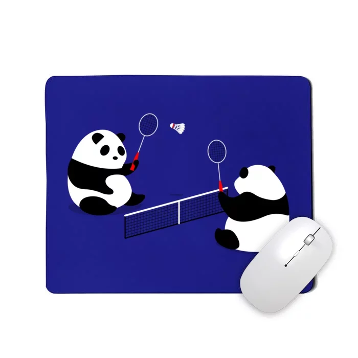 Badminton Panda Volley Gift Mousepad