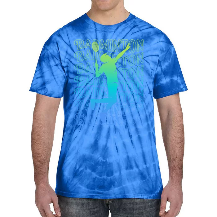 Badminton Player Vintage Badminton Meaningful Gift Tie-Dye T-Shirt