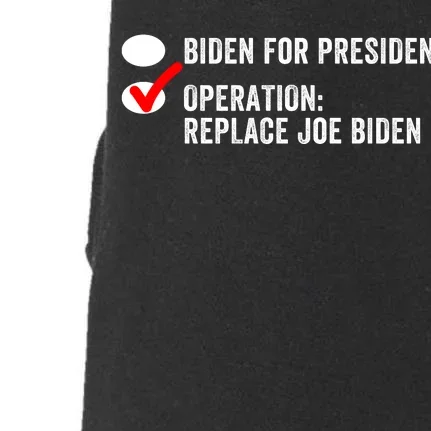 Ballot Paper Voting Replace Biden Replace Joe Biden Protrump Political Apparel Doggie 3-End Fleece Hoodie