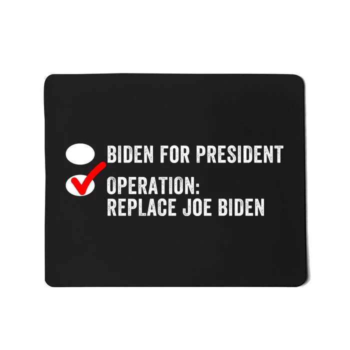 Ballot Paper Voting Replace Biden Replace Joe Biden Protrump Political Apparel Mousepad