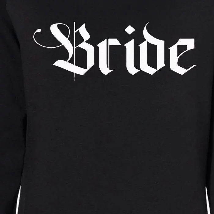 Bachelorette Party Wedding Honeymoon New Goth Bride Womens California Wash Sweatshirt