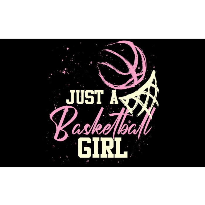 Basketball Player Women Just A Basketball Girl Basketball Bumper Sticker