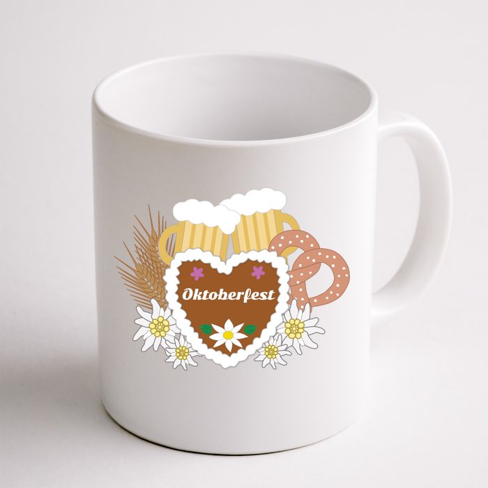 Beer Pretzel Wheat Oktoberfest Ing Gery Funny Gift Front & Back Coffee Mug