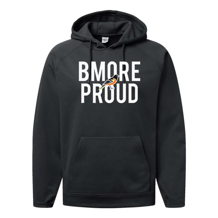 BMORE PROUD With Oriole Performance Fleece Hoodie