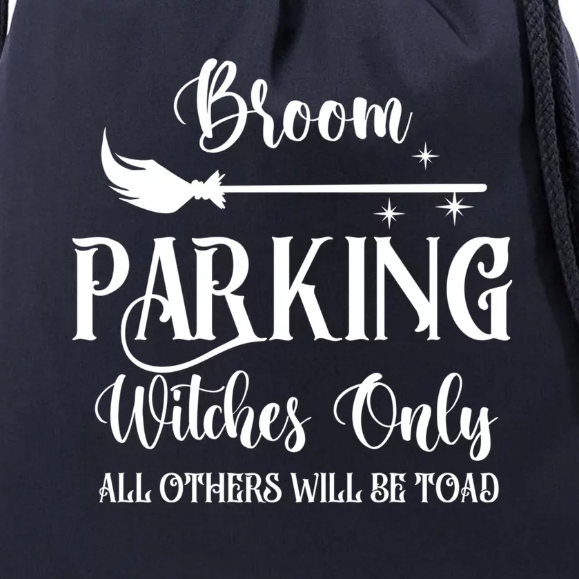 Broom Parking Witches Only Spooky Halloween Novelty Item Gift Drawstring Bag