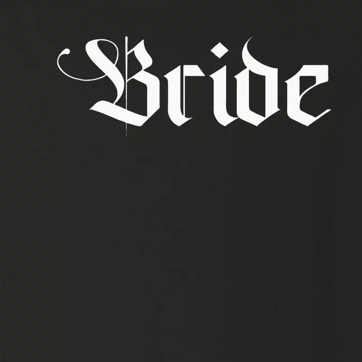 Bachelorette Party Wedding Honeymoon New Goth Bride Toddler Long Sleeve Shirt