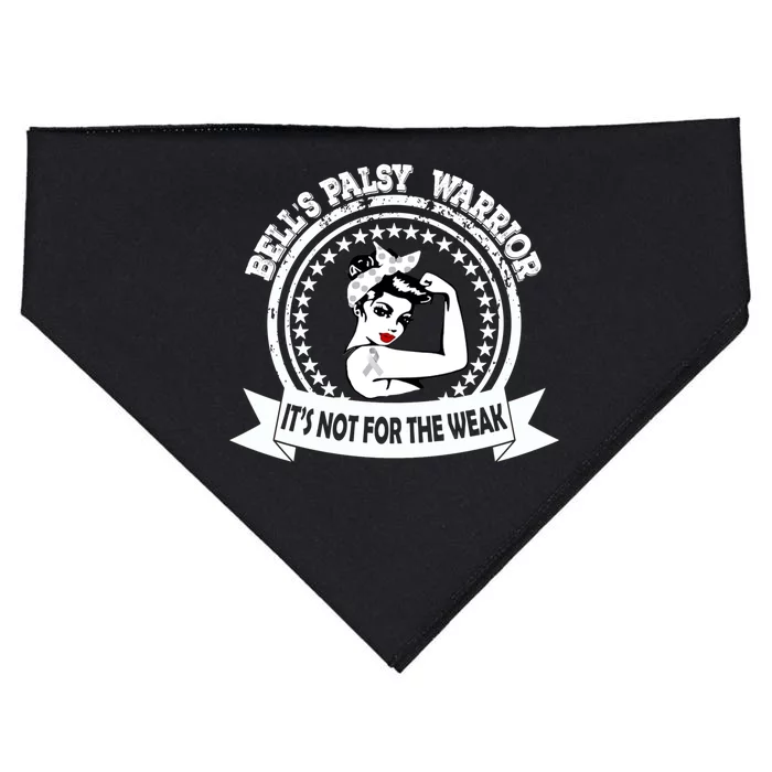 Bell's Palsy Warrior Gift USA-Made Doggie Bandana