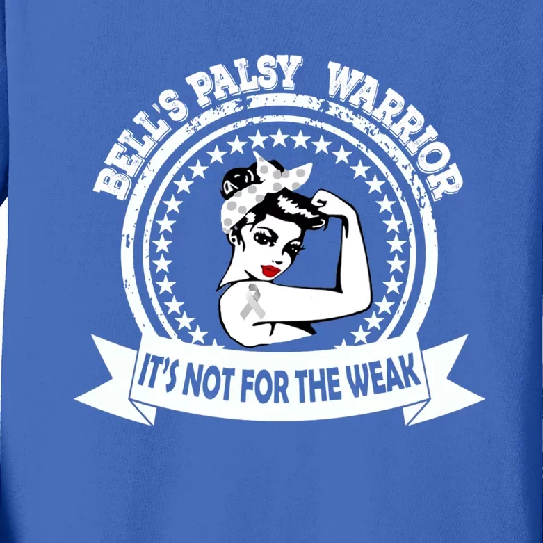 Bell's Palsy Warrior Gift Kids Long Sleeve Shirt