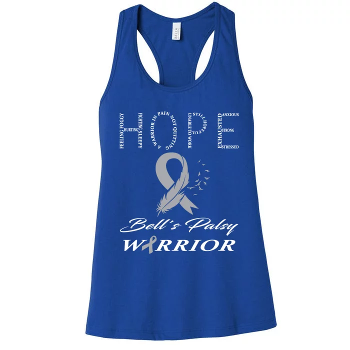 Bell's Palsy Warrior Hope Gift Women's Racerback Tank