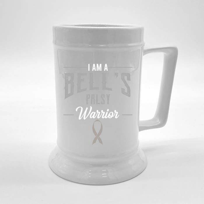 Bell's Palsy Warrior Idiopathic Facial Paralysis Supporters Cute Gift Front & Back Beer Stein