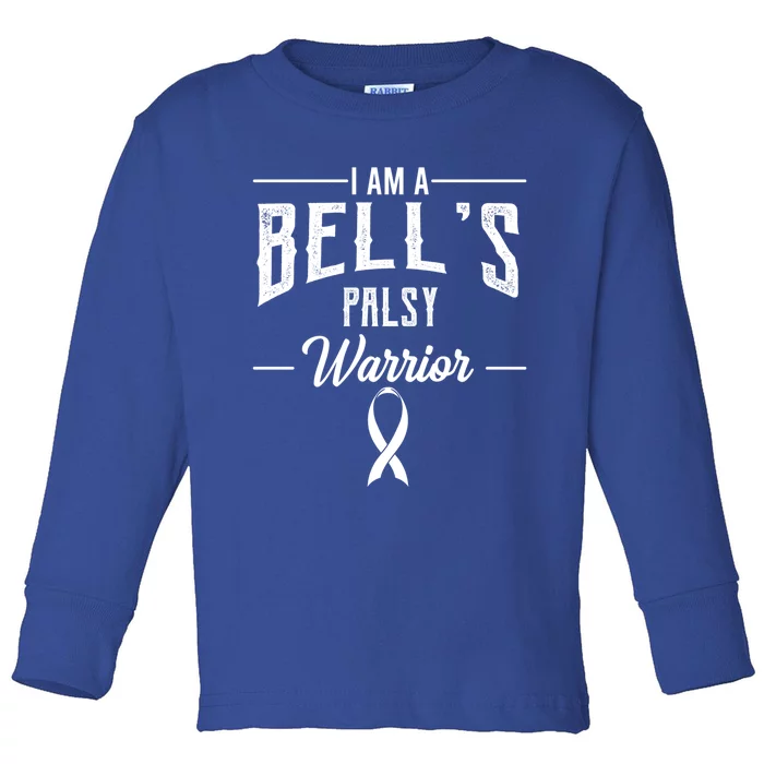 Bell's Palsy Warrior Idiopathic Facial Paralysis Supporters Gift Toddler Long Sleeve Shirt