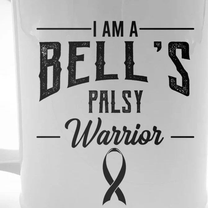 Bell's Palsy Warrior Idiopathic Facial Paralysis Supporters Gift Front & Back Beer Stein