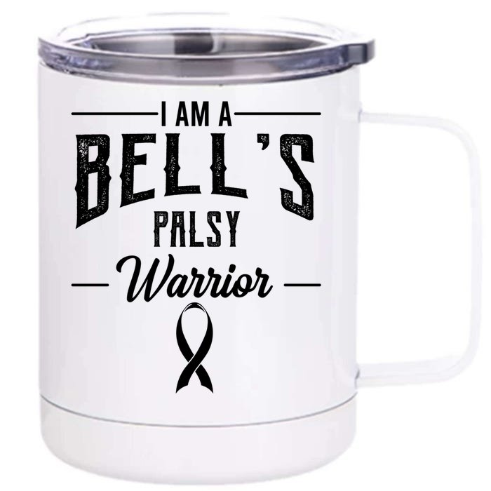 Bell's Palsy Warrior Idiopathic Facial Paralysis Supporters Gift Front & Back 12oz Stainless Steel Tumbler Cup