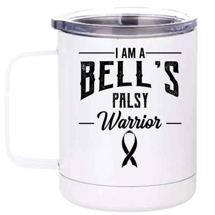 Bell's Palsy Warrior Idiopathic Facial Paralysis Supporters Gift Front & Back 12oz Stainless Steel Tumbler Cup