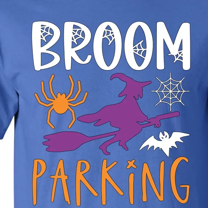 Broom Parking Witch Halloween Party Gift Tall T-Shirt