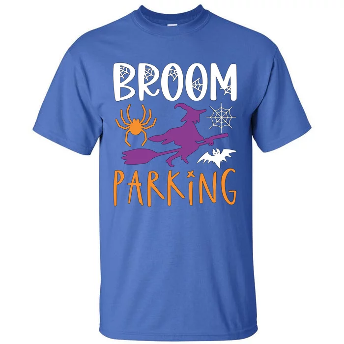 Broom Parking Witch Halloween Party Gift Tall T-Shirt