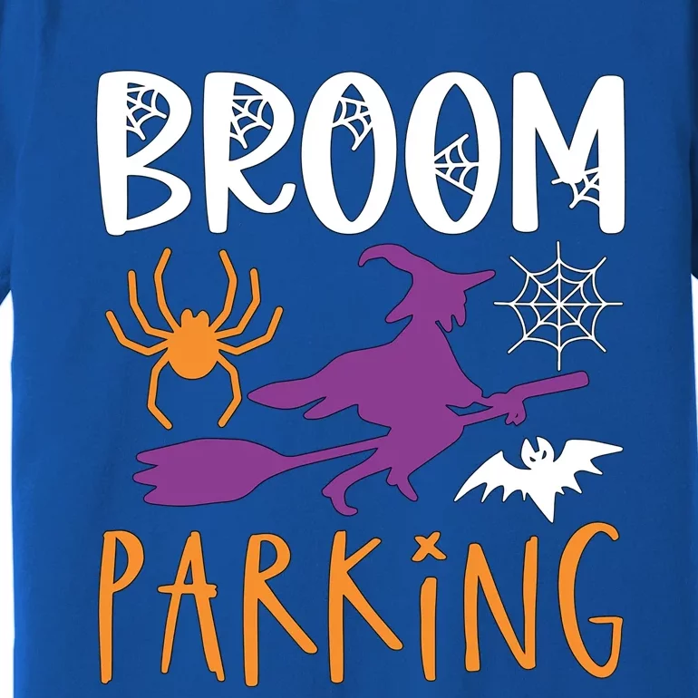 Broom Parking Witch Halloween Party Gift Premium T-Shirt