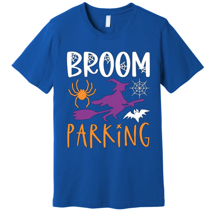 Broom Parking Witch Halloween Party Gift Premium T-Shirt