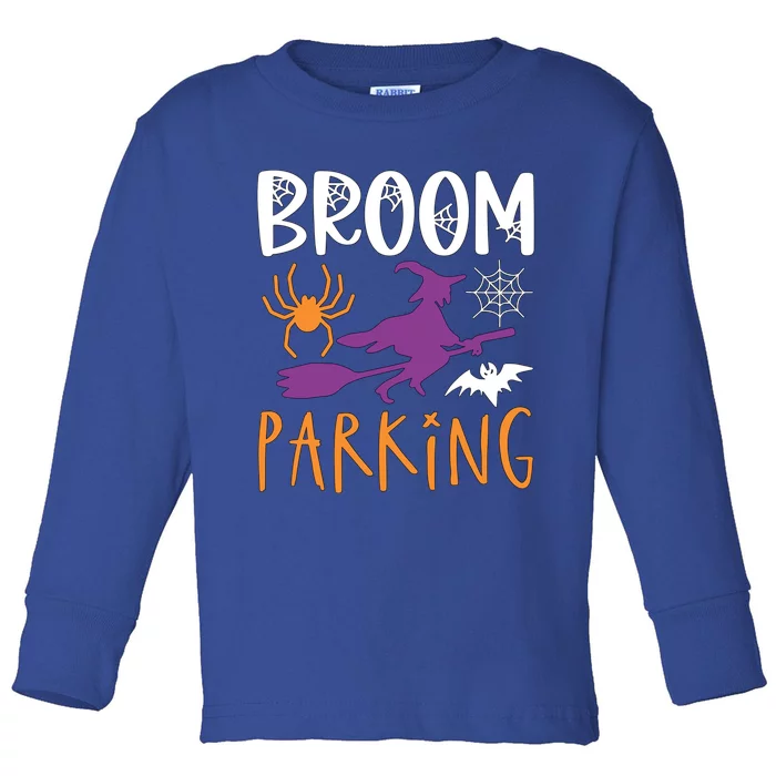 Broom Parking Witch Halloween Party Gift Toddler Long Sleeve Shirt