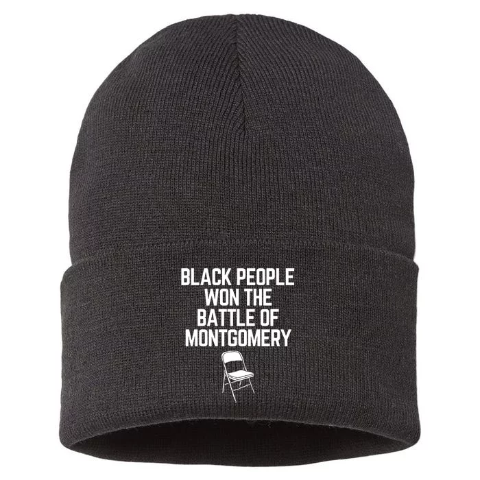 Black People Won The Battle Of Montgomery Sustainable Knit Beanie