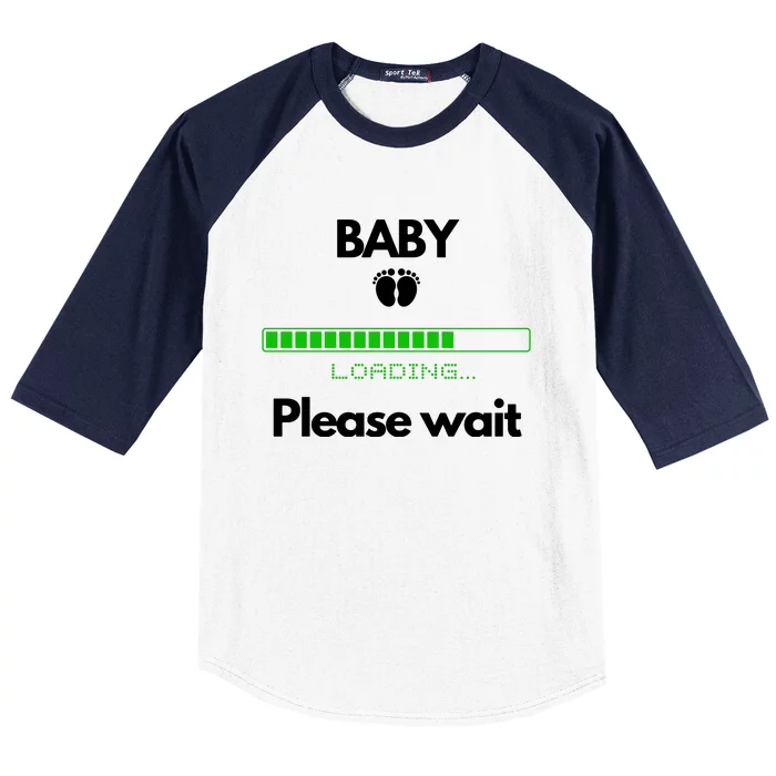 BABY Please Wait Loading Baseball Sleeve Shirt