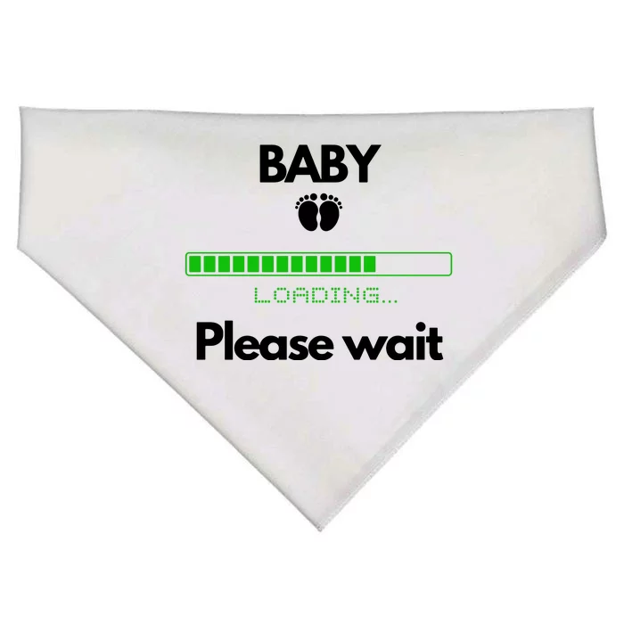 BABY Please Wait Loading USA-Made Doggie Bandana