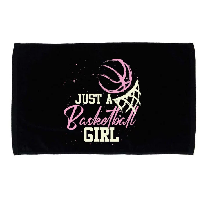 Basketball Player Women Just A Basketball Girl Basketball Microfiber Hand Towel