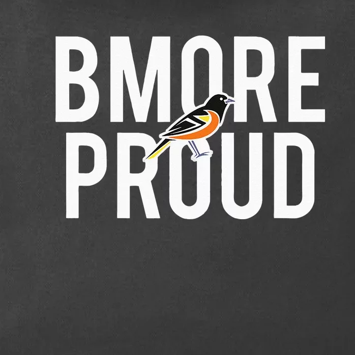 BMORE PROUD With Oriole Zip Tote Bag