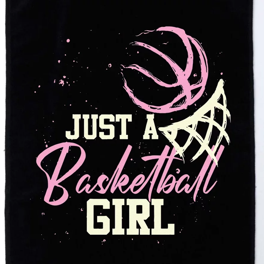 Basketball Player Women Just A Basketball Girl Basketball Platinum Collection Golf Towel