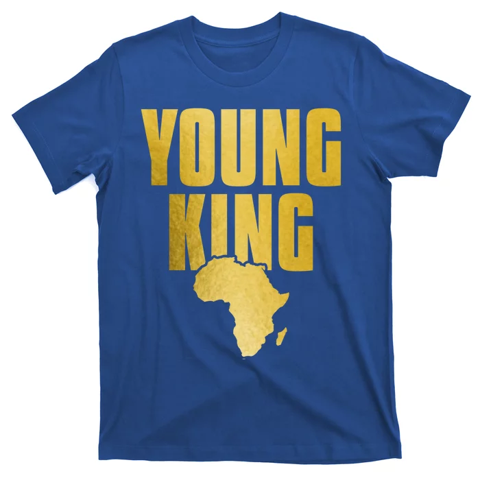 Black Pride Young King African Roots American Juneteenth Meaningful Gift T-Shirt