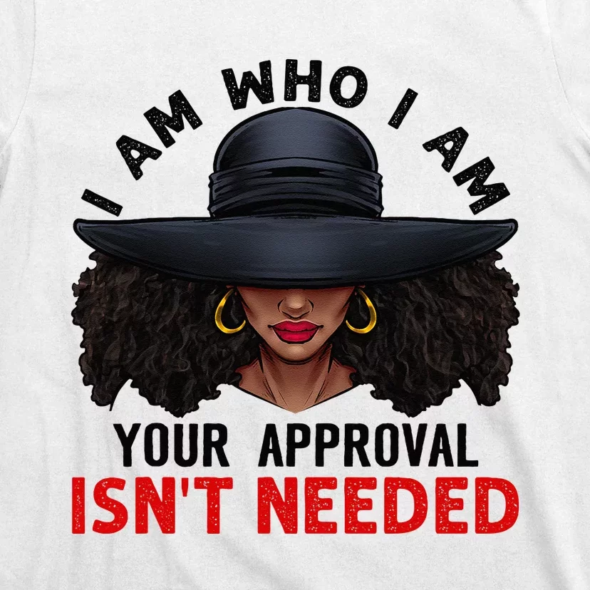 Black Queen African American Ladies Curly Natural Afro Gifts T-Shirt