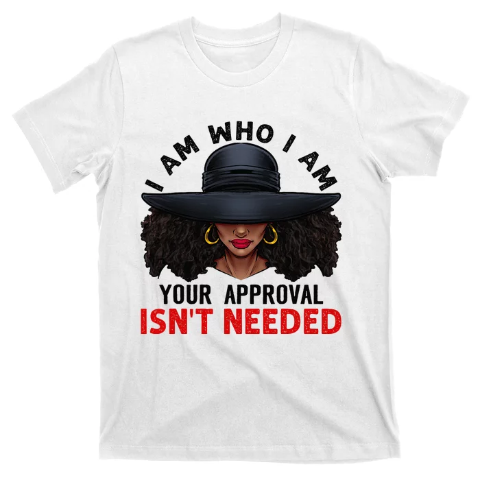 Black Queen African American Ladies Curly Natural Afro Gifts T-Shirt